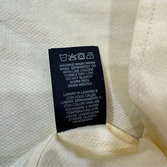 Robert Graham Butter Yellow Casual Button Down with Fun Graphic Print Size M - Picture 13 of 16